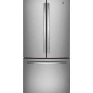 GE APPLIANCES GWE19JYLFS GE® ENERGY STAR® 18.6 Cu. Ft. Counter-Depth French-Door Refrigerator - GWE19JYLFS-KT