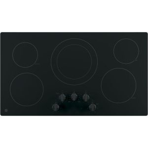 GE APPLIANCES JP3036DLBB GE 36" Built-In Knob Control Electric Cooktop - JP3036DLBB-KT