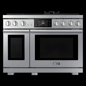 DACOR  48" Dual-Fuel Range, Silver Stainless, Natural Gas/Liquid Propane - DOP48T963DS-KT