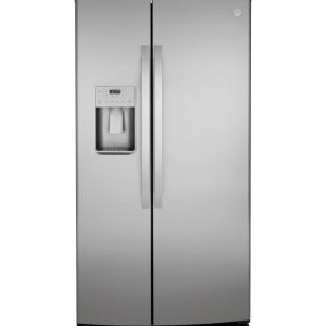 GE APPLIANCES GSS25IYNFS GE® 25.1 Cu. Ft. Fingerprint Resistant Side-By-Side Refrigerator - GSS25IYNFS-KT