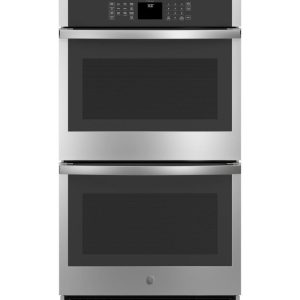 GE APPLIANCES JTD3000SNSS GE® 30" Smart Built-In Self-Clean Double Wall Oven with Never-Scrub Racks - JTD3000SNSS-KT