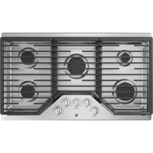 GE APPLIANCES JGP5036SLSS GE(R) 36" Built-In Gas Cooktop with 5 Burners and Dishwasher Safe Grates -JGP5036SLSS-KT