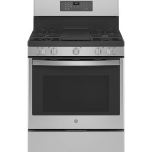 GE APPLIANCES PGB935YPFS GE Profile(TM) Smart 30" Free-Standing Self Clean Gas Fingerprint Resistant Range with No Preheat Air Fry - PGB935YPFS