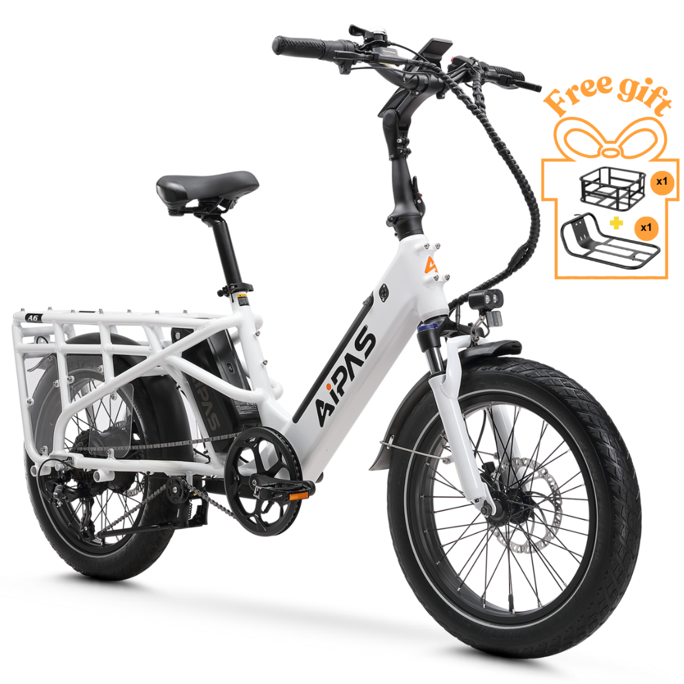 Aipas A6 D VoltCargo Ebike - A6-D-Grey