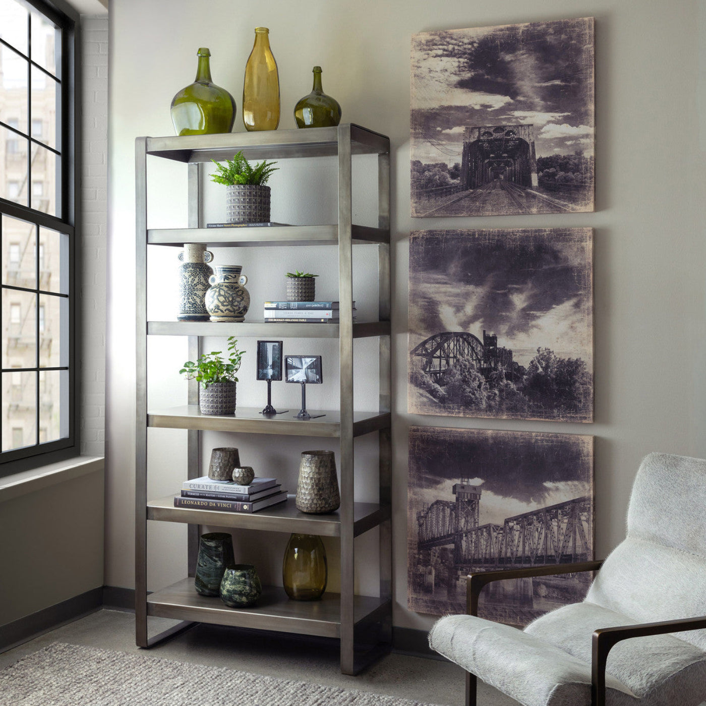 Park Hill Collections Urban Living Osborne Iron Book Shelf -  EFC20148