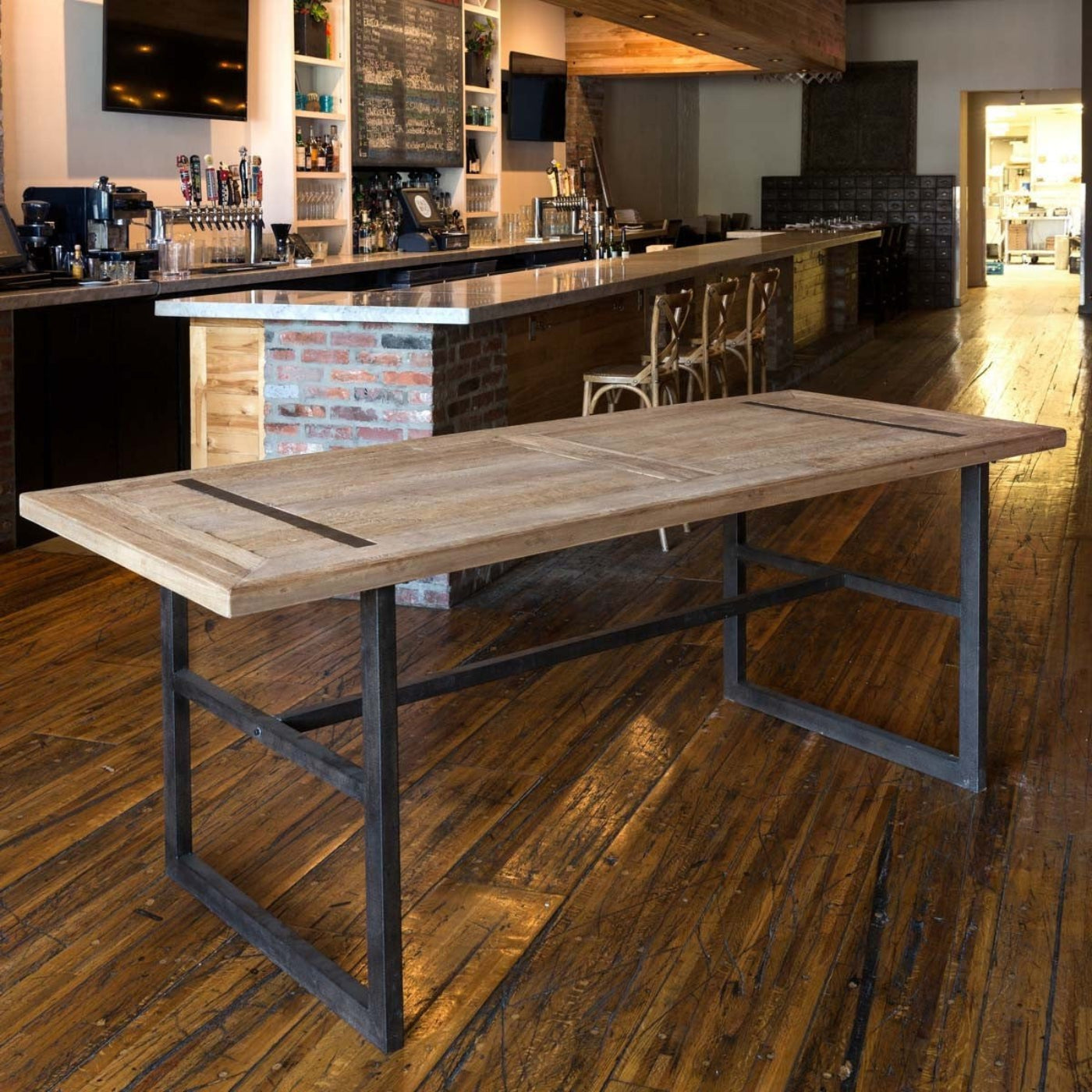 Park Hill Collection Urban Living Reclaimed Oak Gathering Table -  EFT81577