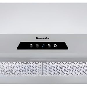 Thermador Masterpiece Series 30" Wall Mount Range Hood, 600 CFM, Halogen Lights, 4-Speed Touch Control, 7-Segment Display - HMWB30FS