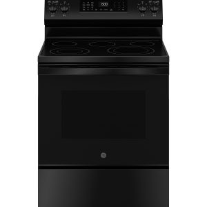 GE APPLIANCES GRF600AVBB GE(R) 30" Free-Standing Electric Convection Range with No Preheat Air Fry and EasyWash(TM) Oven Tray -GRF600AVBB-KT