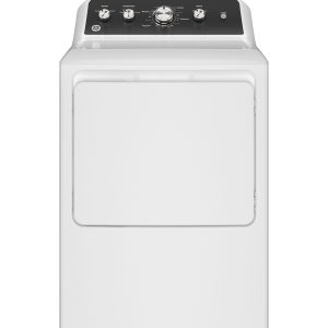 GE APPLIANCES GTD48EASWWB GE(R) 7.2 cu. ft. Capacity Electric Dryer with Up To 120 ft. Venting and Extended Tumble - GTD48EASWWB-KT