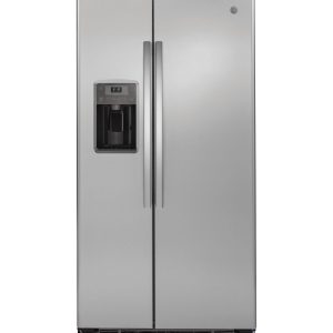GE APPLIANCES GZS22DSJSS GE® 21.9 Cu. Ft. Counter-Depth Side-By-Side Refrigerator - GZS22DSJSS-KT