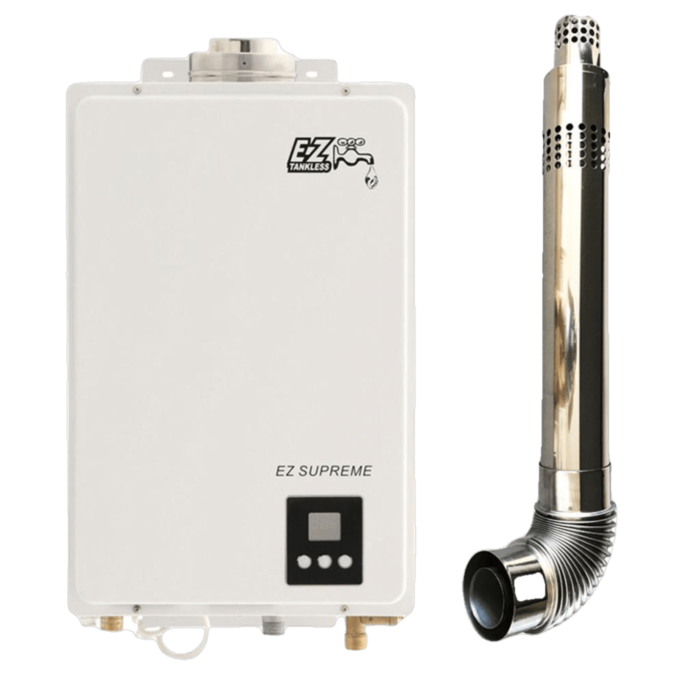 EZ Tankless Indoor Supreme on Demand 8.2 GPM 165000 BTU Natural Gas Tankless Water Heater with Direct Vent Flue Pipe Kit New EZSUPNG
